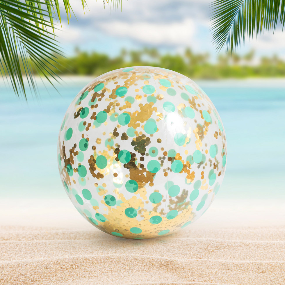 Gigantisk Badboll Med Glitter