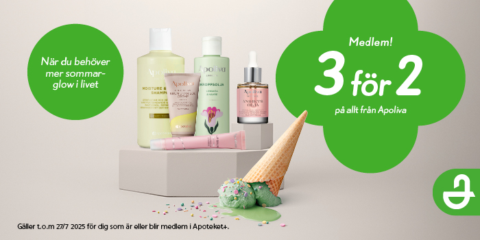3 för 2 på Apoliva hos Apoteket