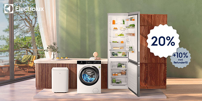 Spara upp till 20% + 10% hos Electrolux
