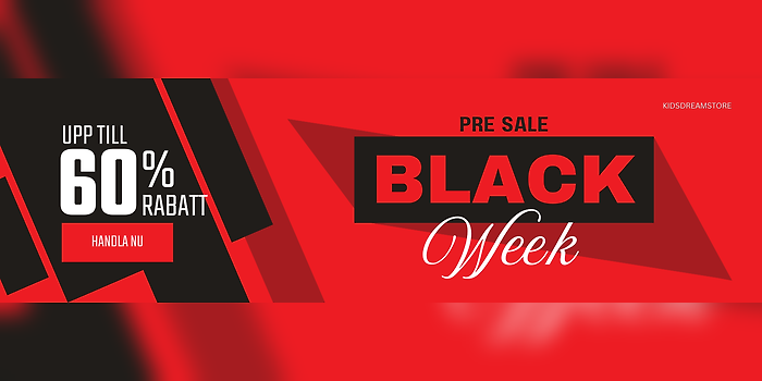 Pre Sale Black Week - Få upp till 60%