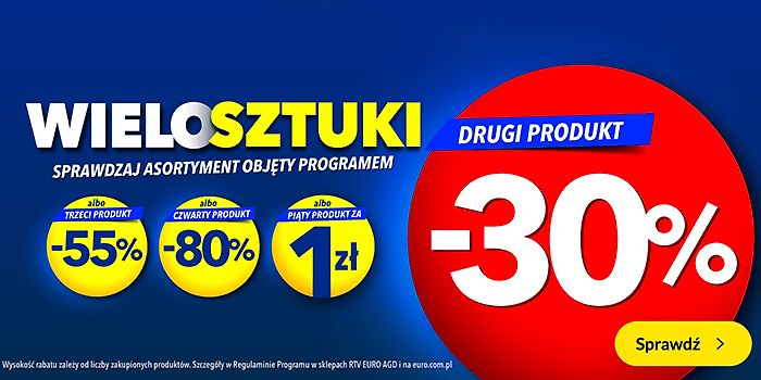 Piąty produkt za 1 zł w RTV Euro AGD!