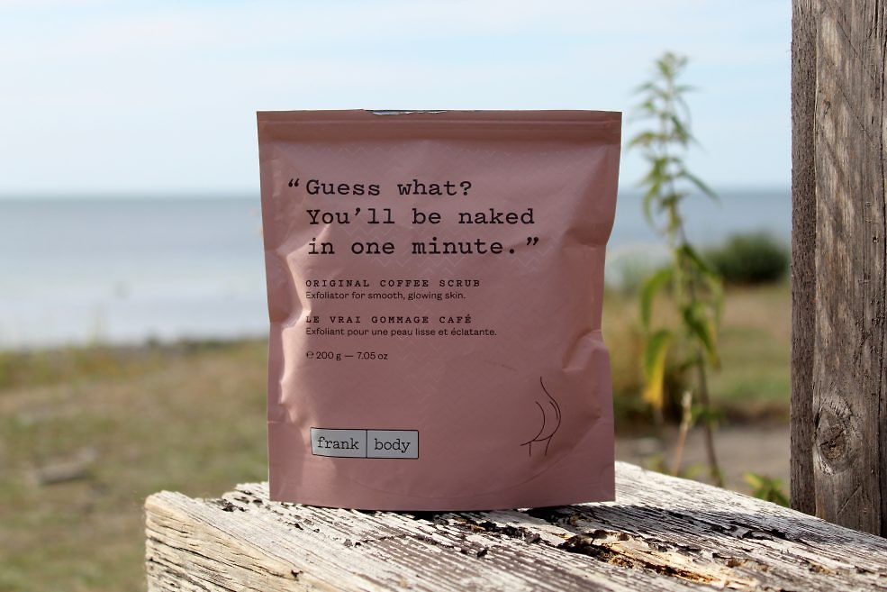 Vegansk coffee scrub för kroppen