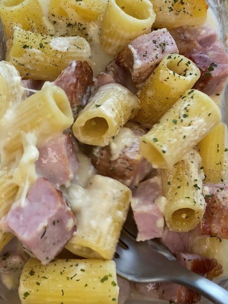 One pot ost- och skinkpasta