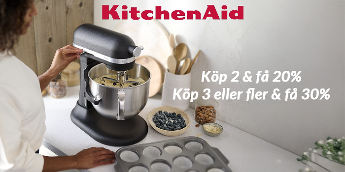 Upp till 30% rabatt hos KitchenAid