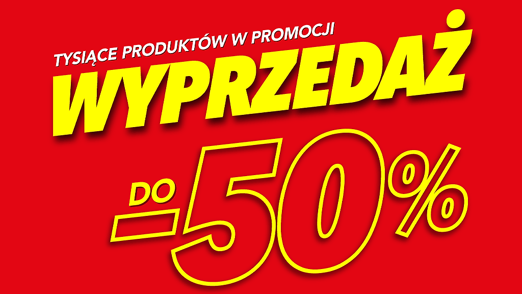 Wyprzedaż do -50%