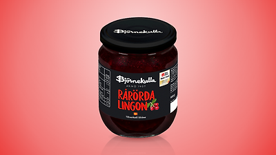 Björnekulla Rårörda Lingon - 660g