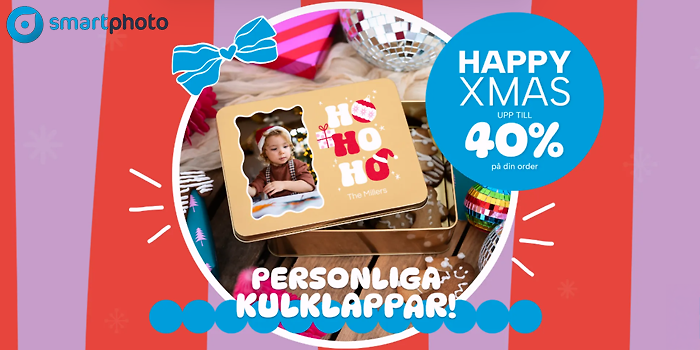Personliga julklappar med upp till 40%