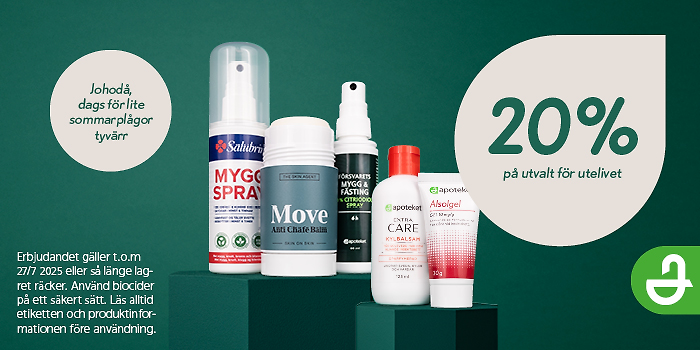 20% rabatt på utvalt hos Apoteket