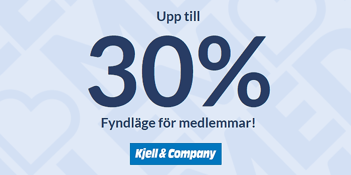 Få upp till 30% hos Kjell & Company