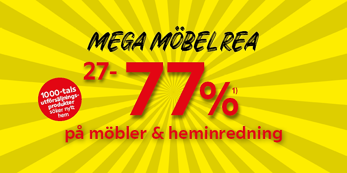 Mega möbelrea!