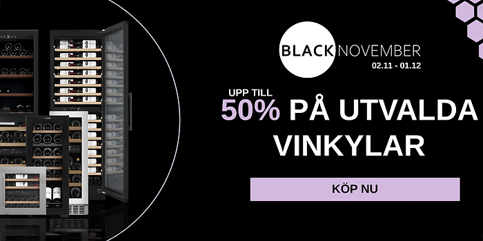 Upp till 50% på utvalda vinkylar!