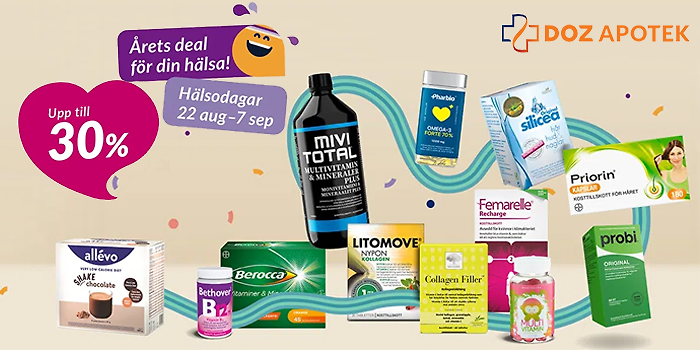 Nu är det hälsodagar på DOZ Apotek!