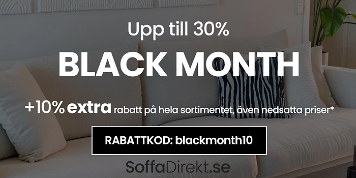 Black Month – sänkta priser hela månaden