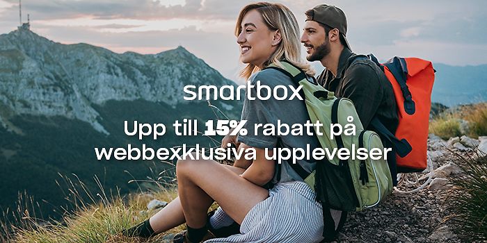 Upp till 15% rabatt hos Smartbox
