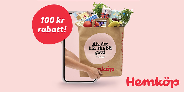 Få 100 kr rabatt med kod!