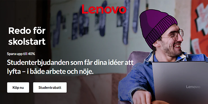 Fynda din nästa Lenovo-dator idag!