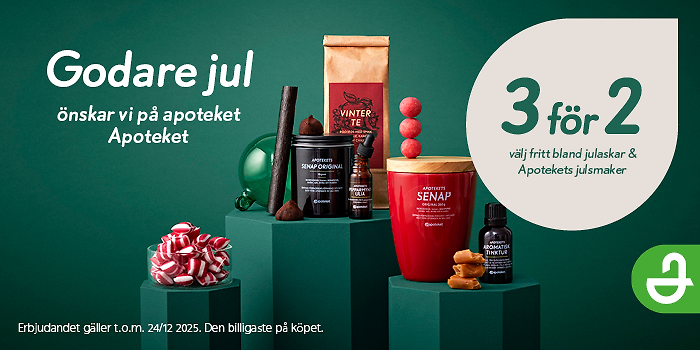 Få 3 för 2 på utvalt hos Apoteket