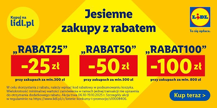 Jesień pełna rabatów w Lidl!