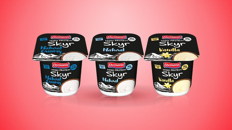 High Protein Skyr 450 g - Natural, Natural Creamy & Vanilla