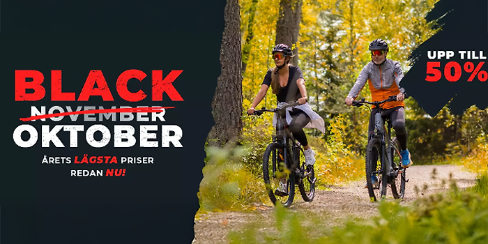 Upp till 50% rabatt på elcyklar!