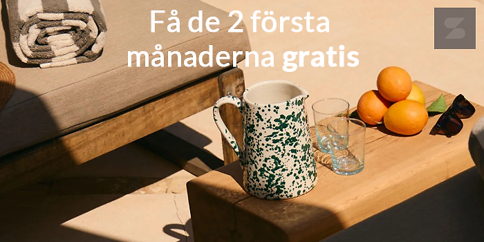 Få de 2 första månaderna gratis!