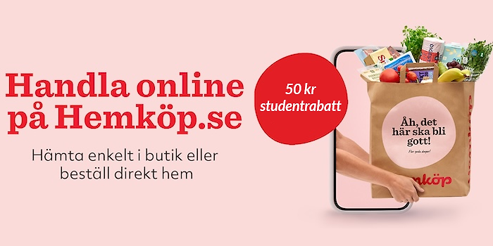 50 kr studentrabatt