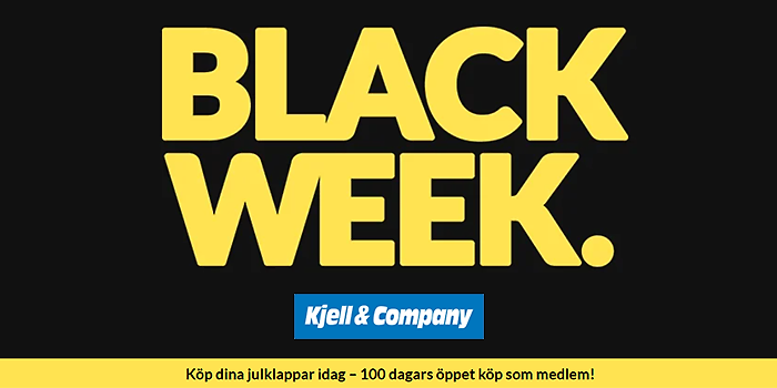 Black Week hos Kjell & Company