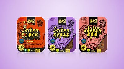 Seitan - Naturel, Kebab eller Korean BBQ